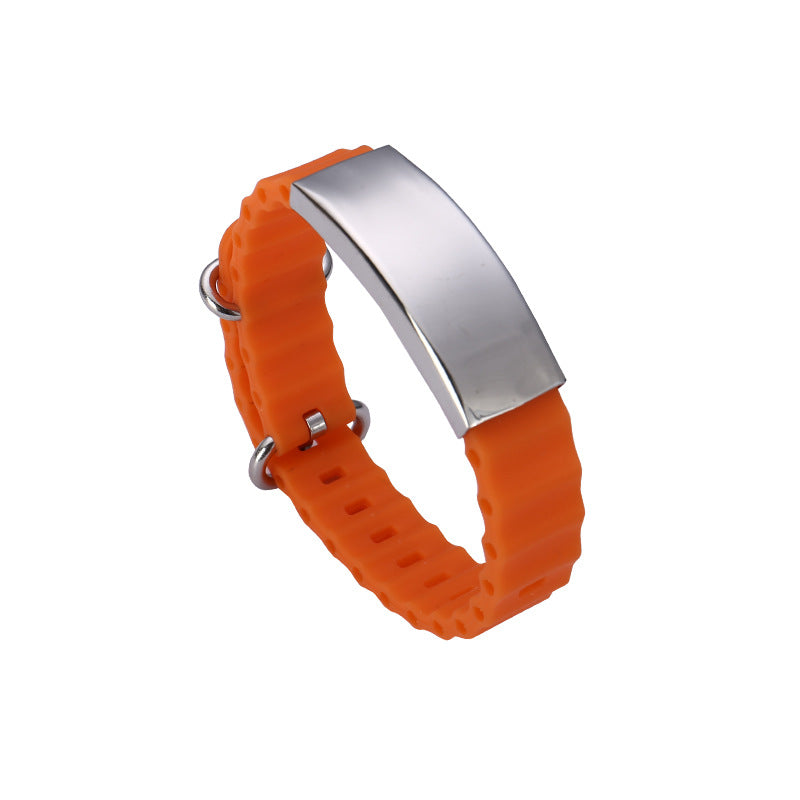 Engravable Sports Bracelet for Men Silicone