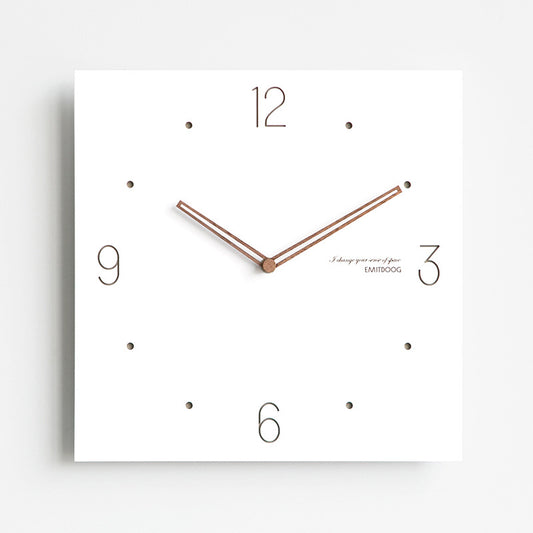 Square Deco Silent Wall Clock 30cm