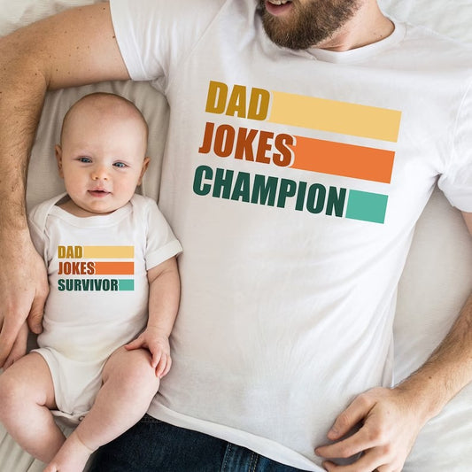 Dad and Baby Funny Matching Tshirts