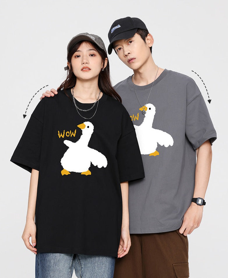 Matching Fashion Off Shoulder T-shirts Set for Couples