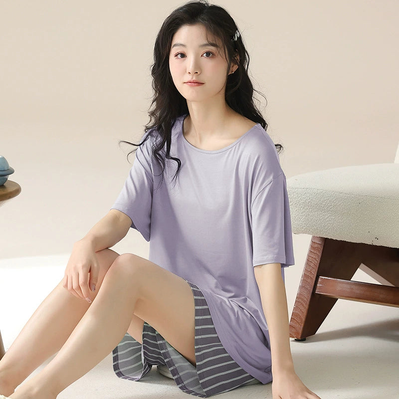 Gullei™ Short Sleeve Pajamas Set Organic Cotton Summer