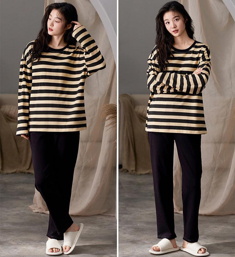 Striped Couples Pajamas Set - 100% Premium Cotton