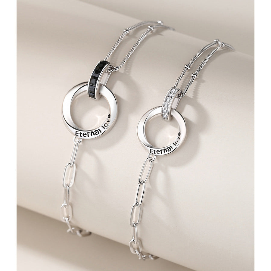 Eternal Love Ring Charms Couple Bracelets Set