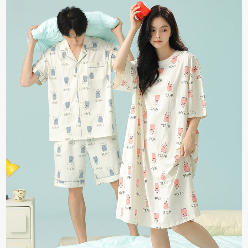 Gullei™ 3-Piece Pajamas Set Short Sleeve 100% Cotton