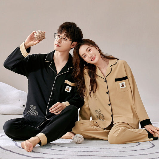 Bear Design Matching PJs Nightwear Set for Couples