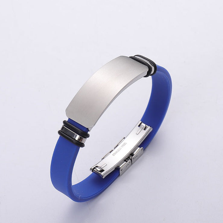 Custom Engravable Sports Bracelet for Men