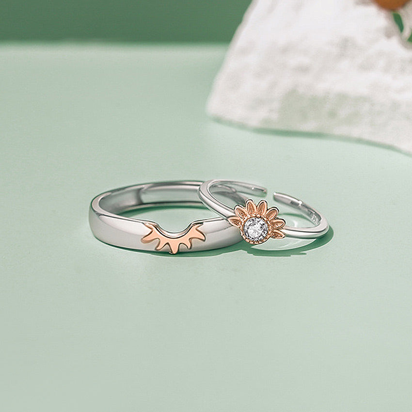 Matching Names Engraved Rings for Couples