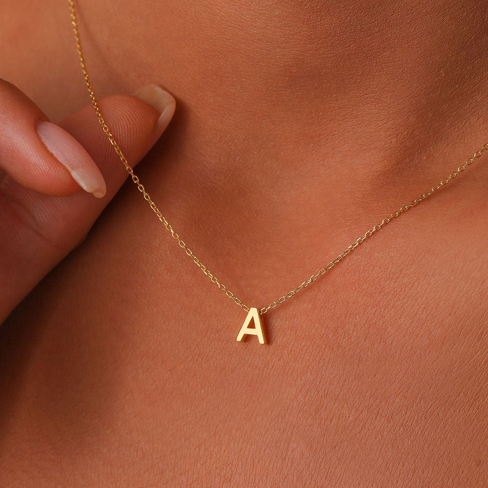 Custom Name Initial Dainty Necklace Gift for Her