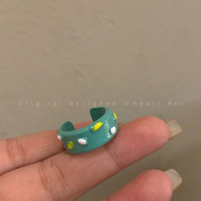 Funny Cartoon Monster Kitten Ring Gift for Girls