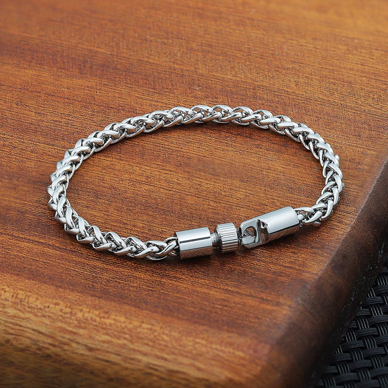 Custom Engraved Mens Friendship Bracelet