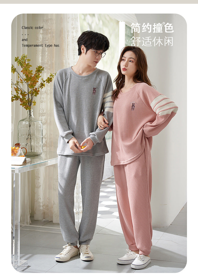 Matching Pajamas Set for Couples Long Sleeves Comfortable