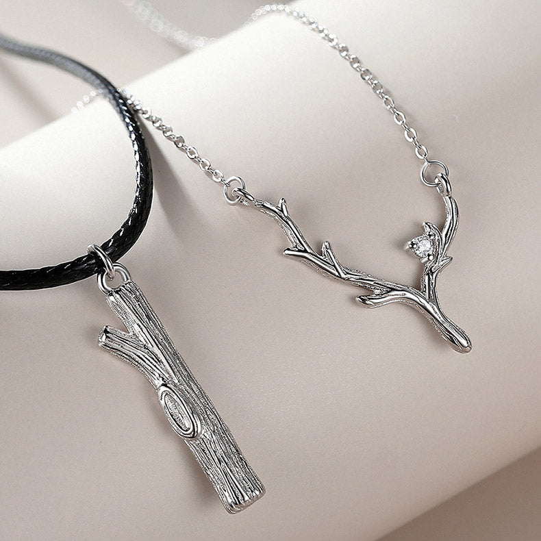 Matching Couple Necklaces Anniversary Gift Set