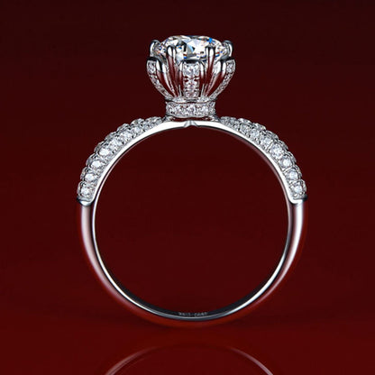 0.5 Carat Moissanite Diamond Ring for Her