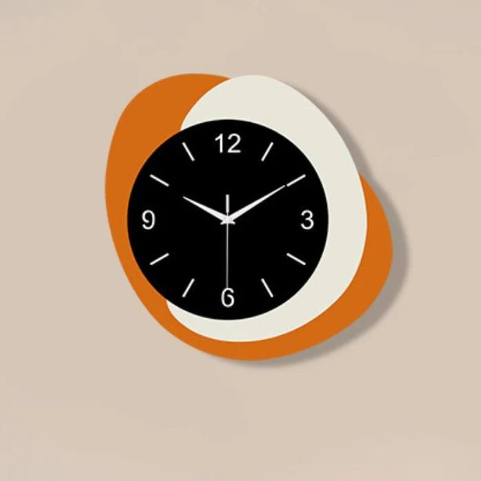 Unique Shaped Silent Wall Decor Clock — Modern Artistic (30×30 cm)