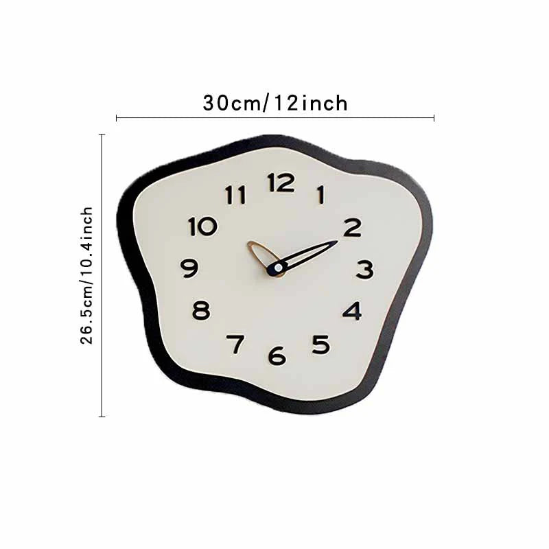 Odd Shaped Swinging Silent Pendulum Clock (26 × 30 cm)