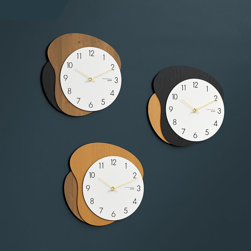 Modern Odd Shaped Analog Silent Clock
