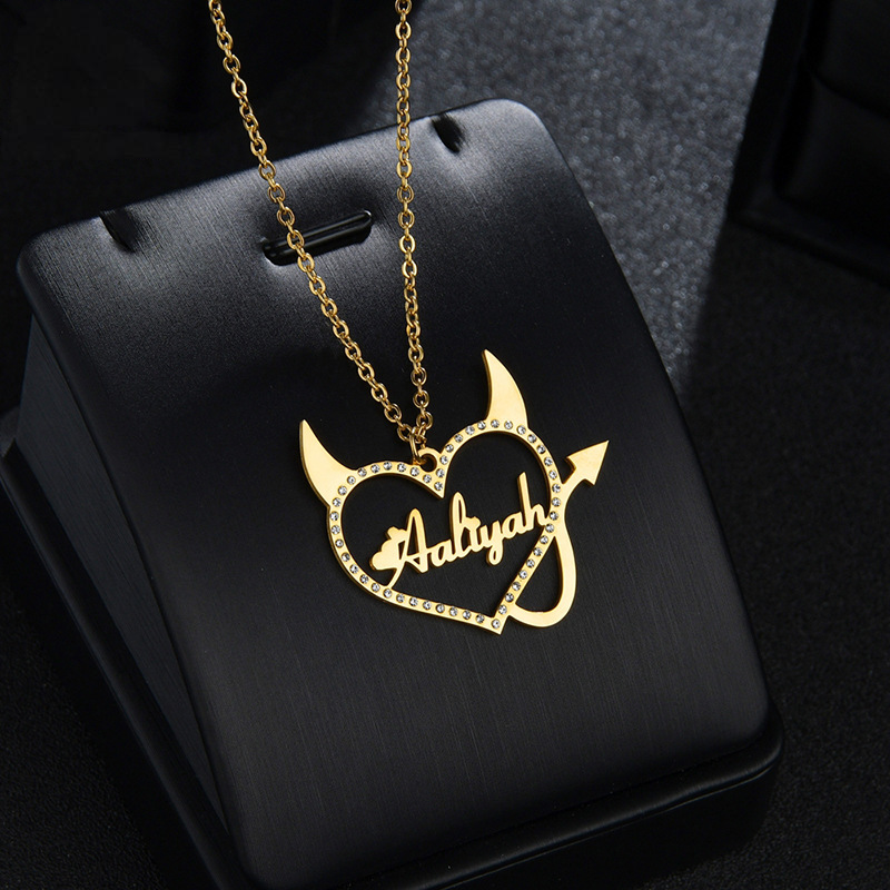 Devil Personal Name Necklace