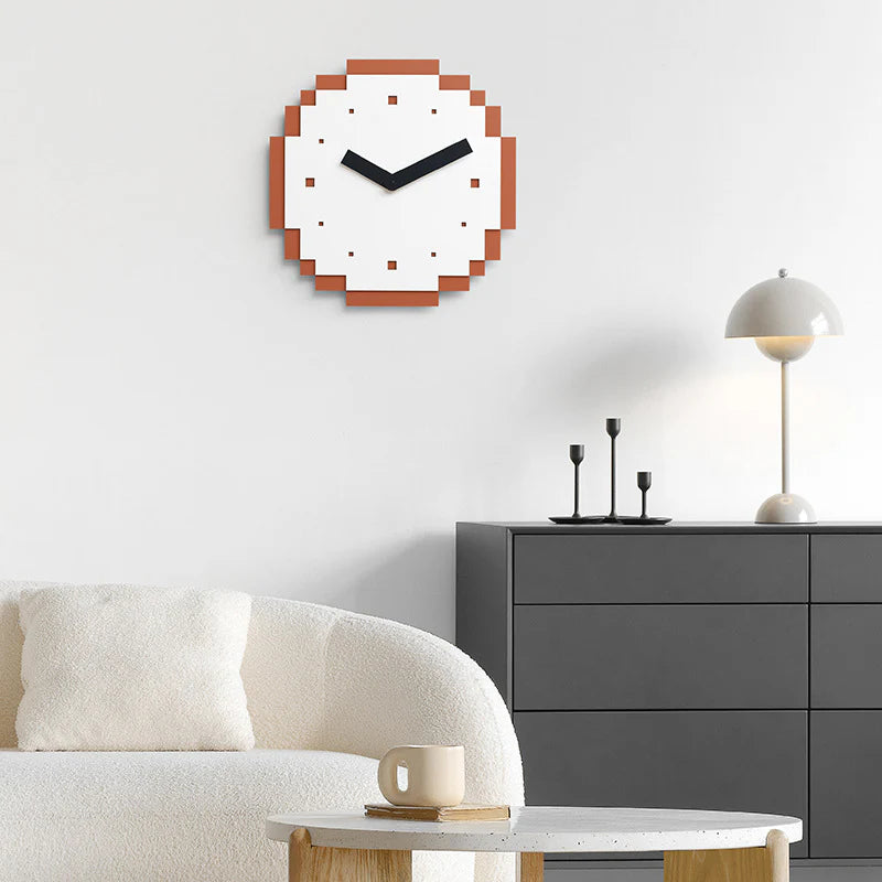 Gullei™ Modern Pixel Theme Wall Decor Silent Clock