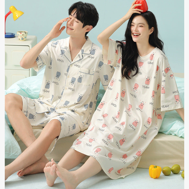 Gullei™ 3-Piece Pajamas Set Short Sleeve 100% Cotton