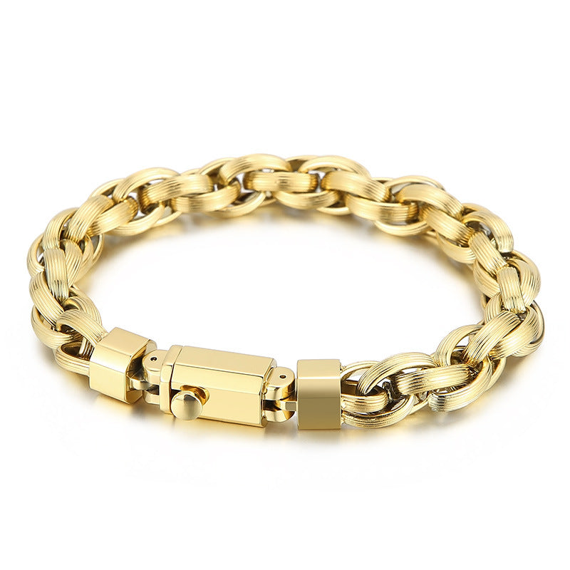 Custom Mens Hand Chain Bracelet 23.5cm