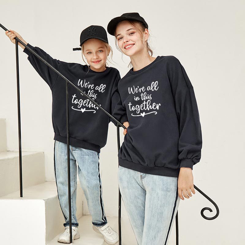 Mother and Daughter Long-sleeved Sweatshirts