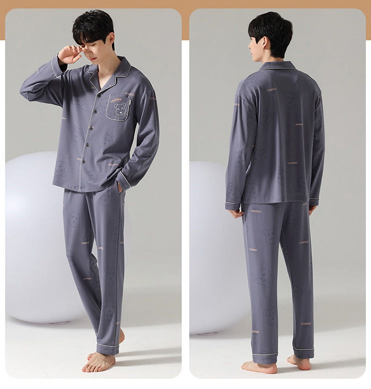 Matching Family Bear Jammies Set 100% Cotton - Long Sleeve