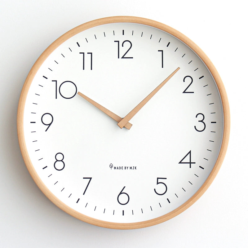 Gullei™ Nordic Solid Wood Analog Silent Wall Clock