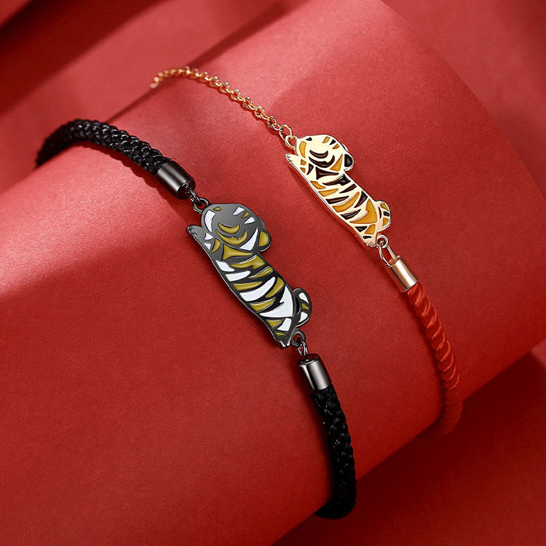 Engraved His Hers Bracelets Gift for Panther Lovers