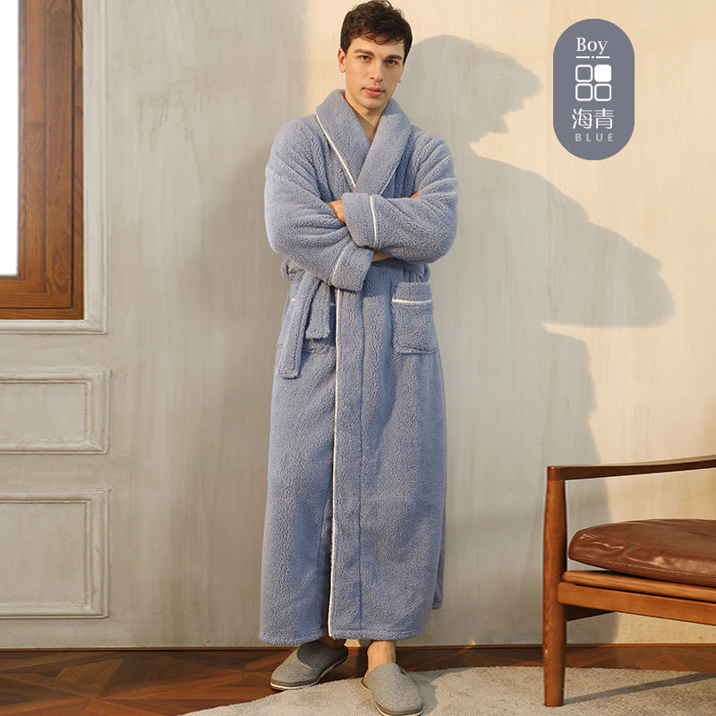 Premium 100% Thickened Flannel Nightgown Set for 2