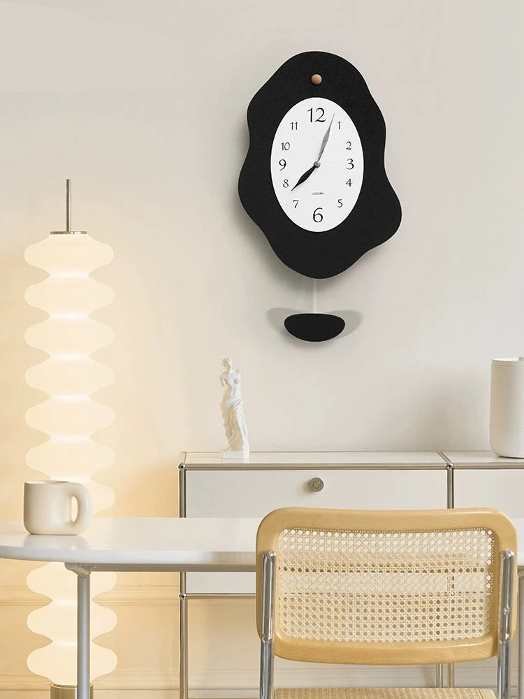 Odd Shaped Pendulum Analog Wall Clock