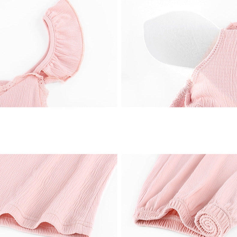 Summer Nightwear with Padded Bra 100% Cotton