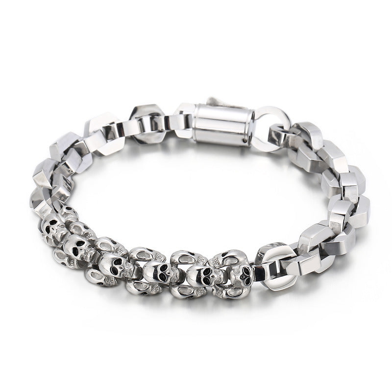 Personalized Skull Mens Fashion Bracelet 23cm