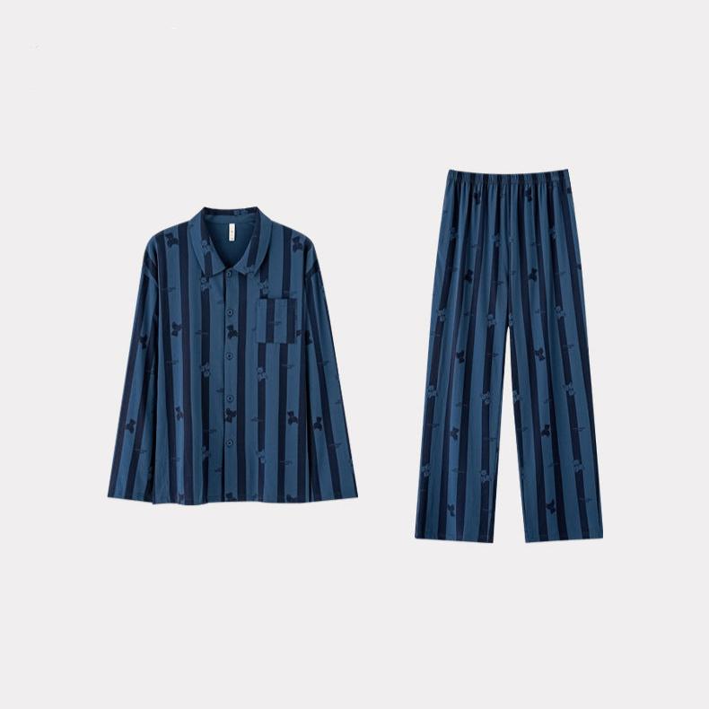 Bear Pattern Couples Pajamas Set - Premium Cotton