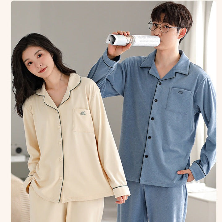 Matching Soft Pajamas Set for Couples
