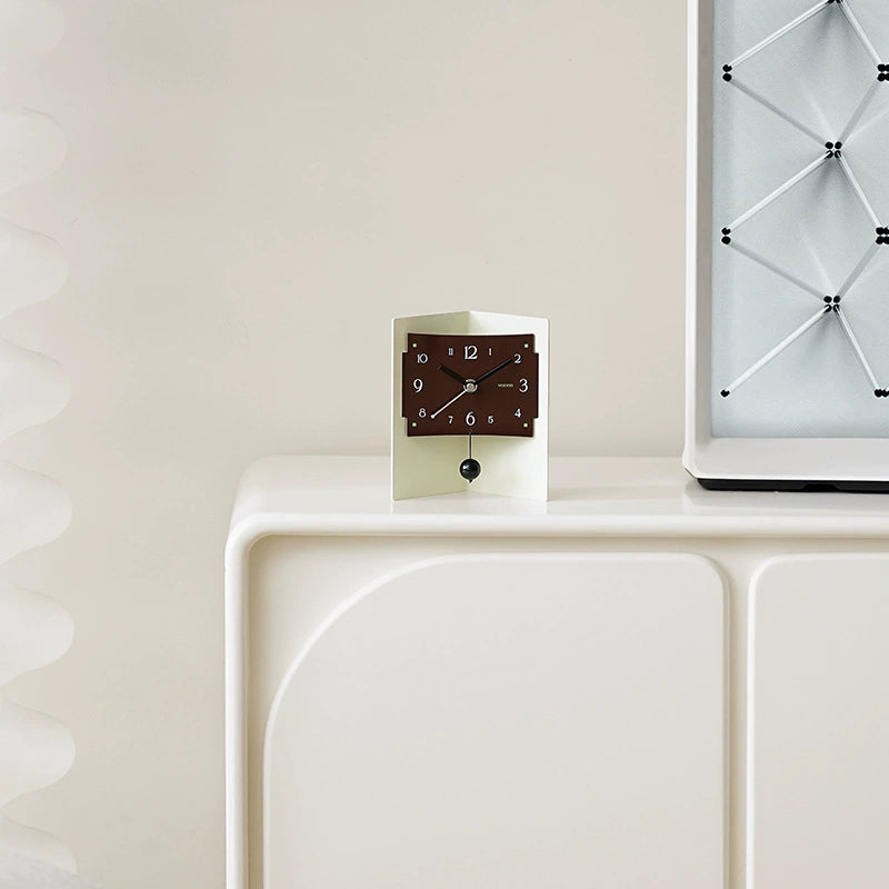 Modern Silent Acrylic Desktop Organizer Clock