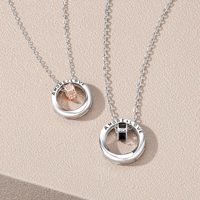 Mobius Circle Promise Necklaces Set for 2