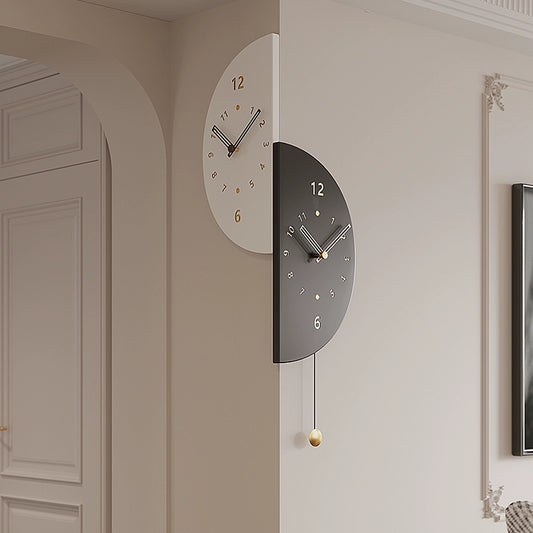 Double Sided Decorative Corner Wall Pendulum Clock