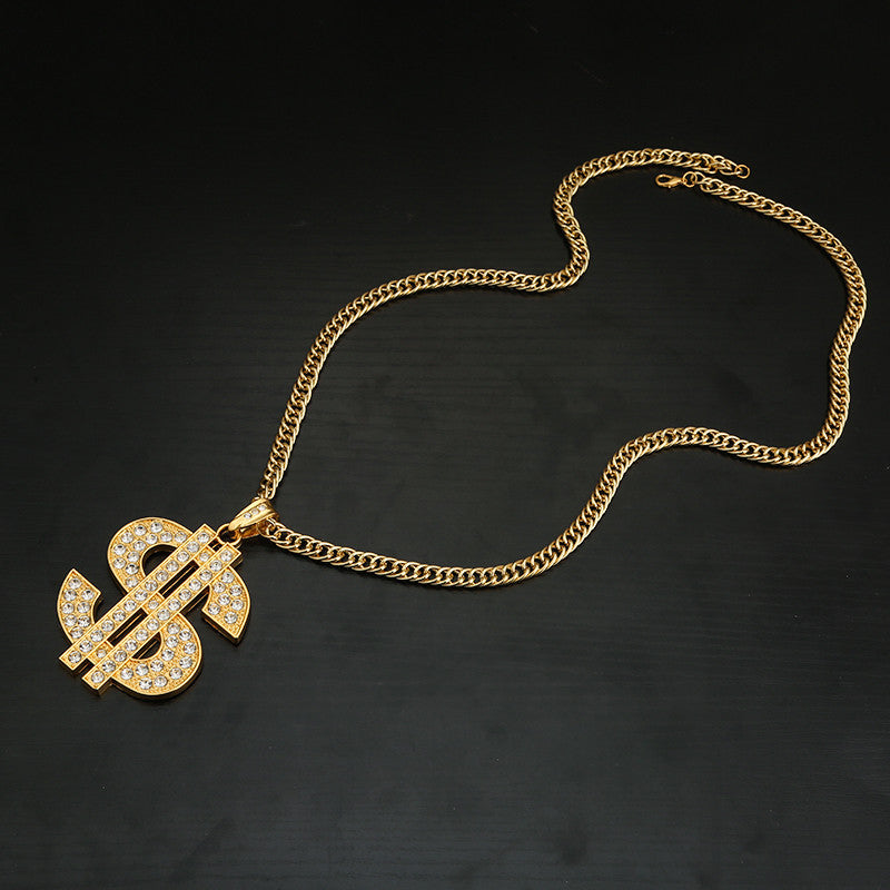 Dollar Pendant Necklace for Men