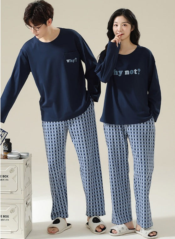 Stylish Matching Pajamas for Men and Women 100% Cotton