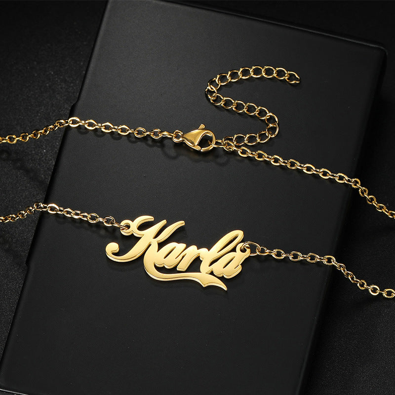 Artistic Personal Name Necklace