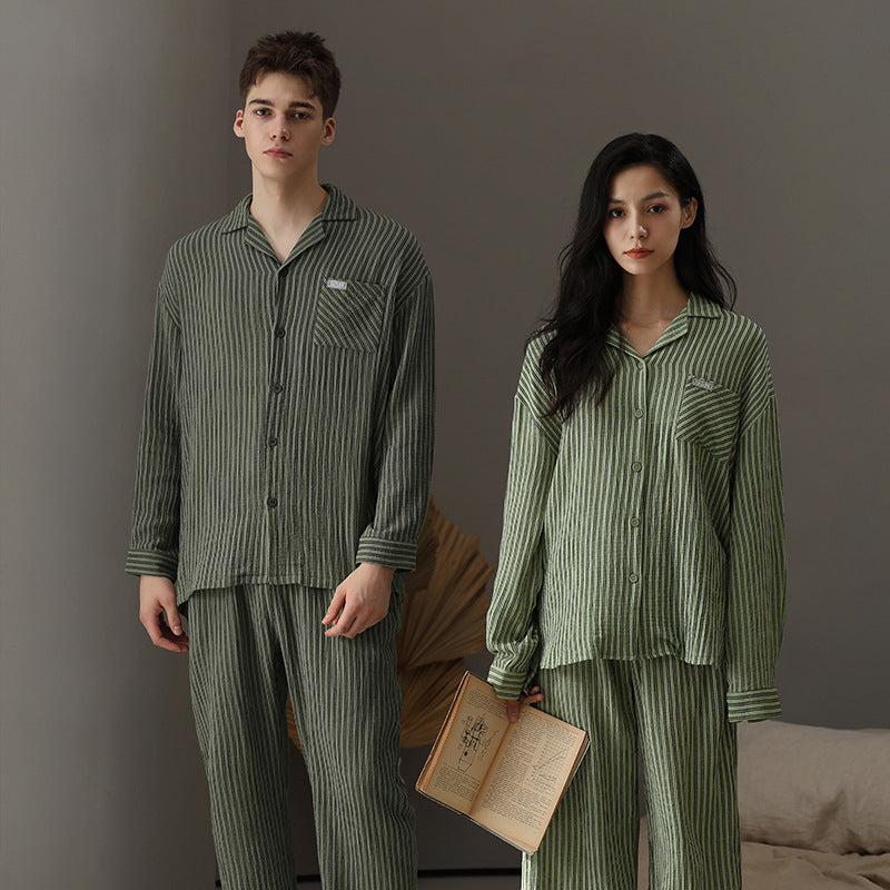 Stylish Long Sleeves Pajamas Set for Couples