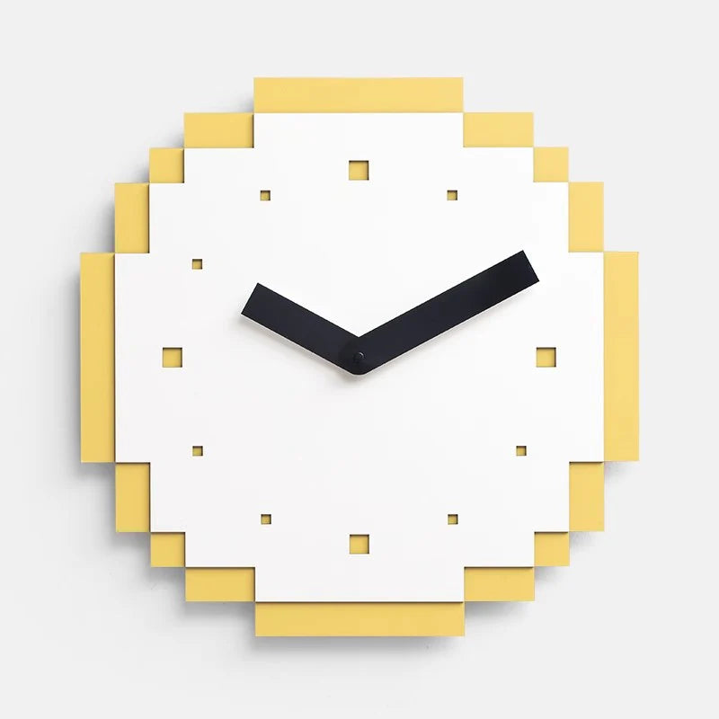 Gullei™ Modern Pixel Theme Wall Decor Silent Clock