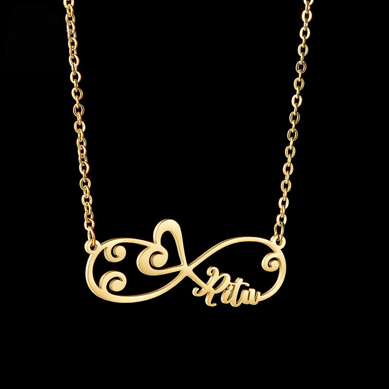 Infinity Sign Personal Name Necklace