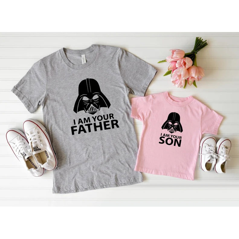 Matching Father and Son Short-sleeved Shirts
