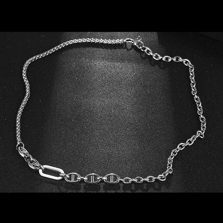 Custom Engravable Link Chain Choker Gift for Men