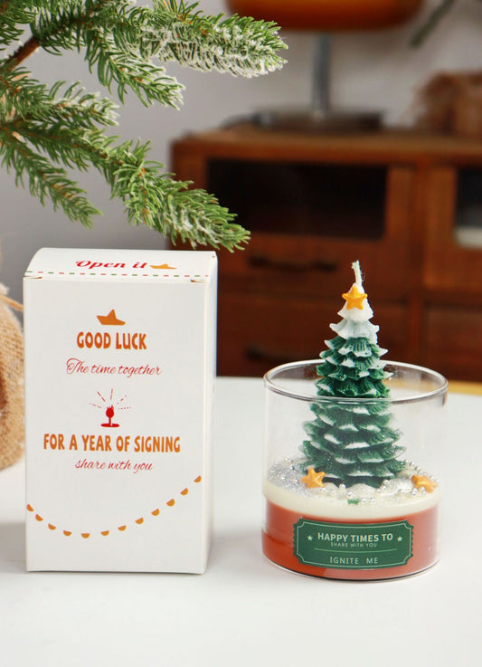 Christmas Tree Scented Real Wax Candle