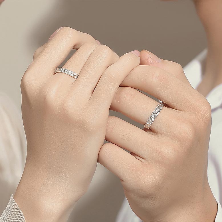 Personalized His and Her Wedding Bands