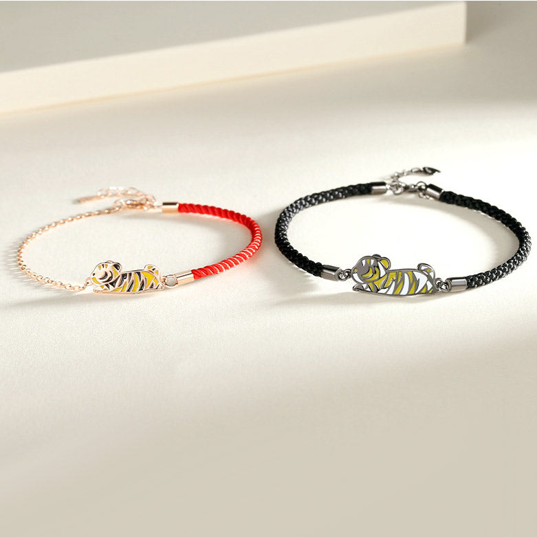 Engraved His Hers Bracelets Gift for Panther Lovers