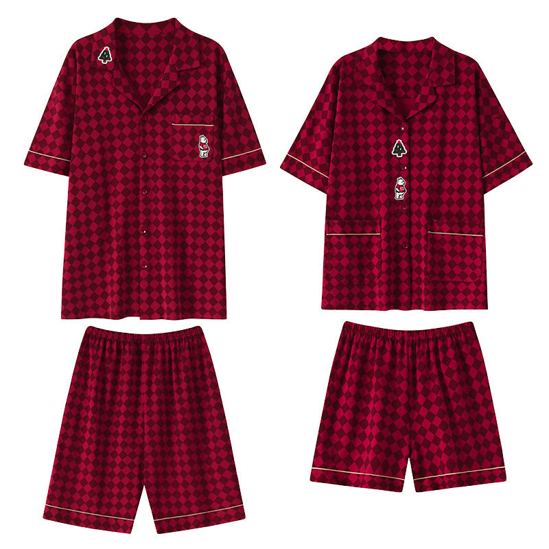 Matching Shorts Pajamas Set for Couples - 100% Cotton