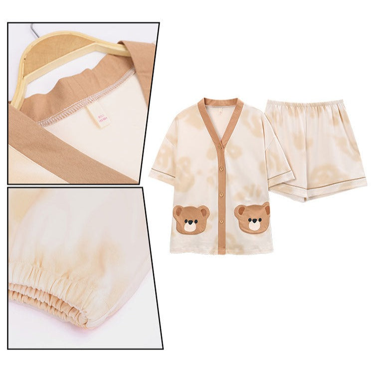 Bear Matching Family Summer Sleepwear 100% Cotton